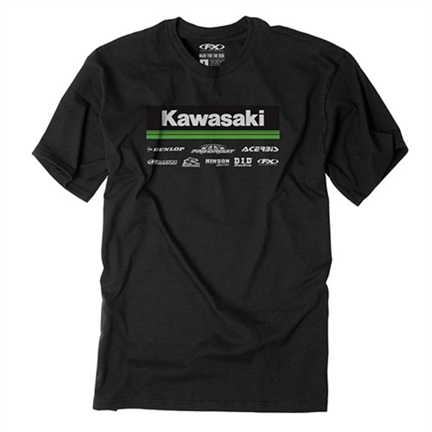 Factory Effex 2021 Kawasaki Racewear T-Shirt Black, X-Large 24-87116_1059869