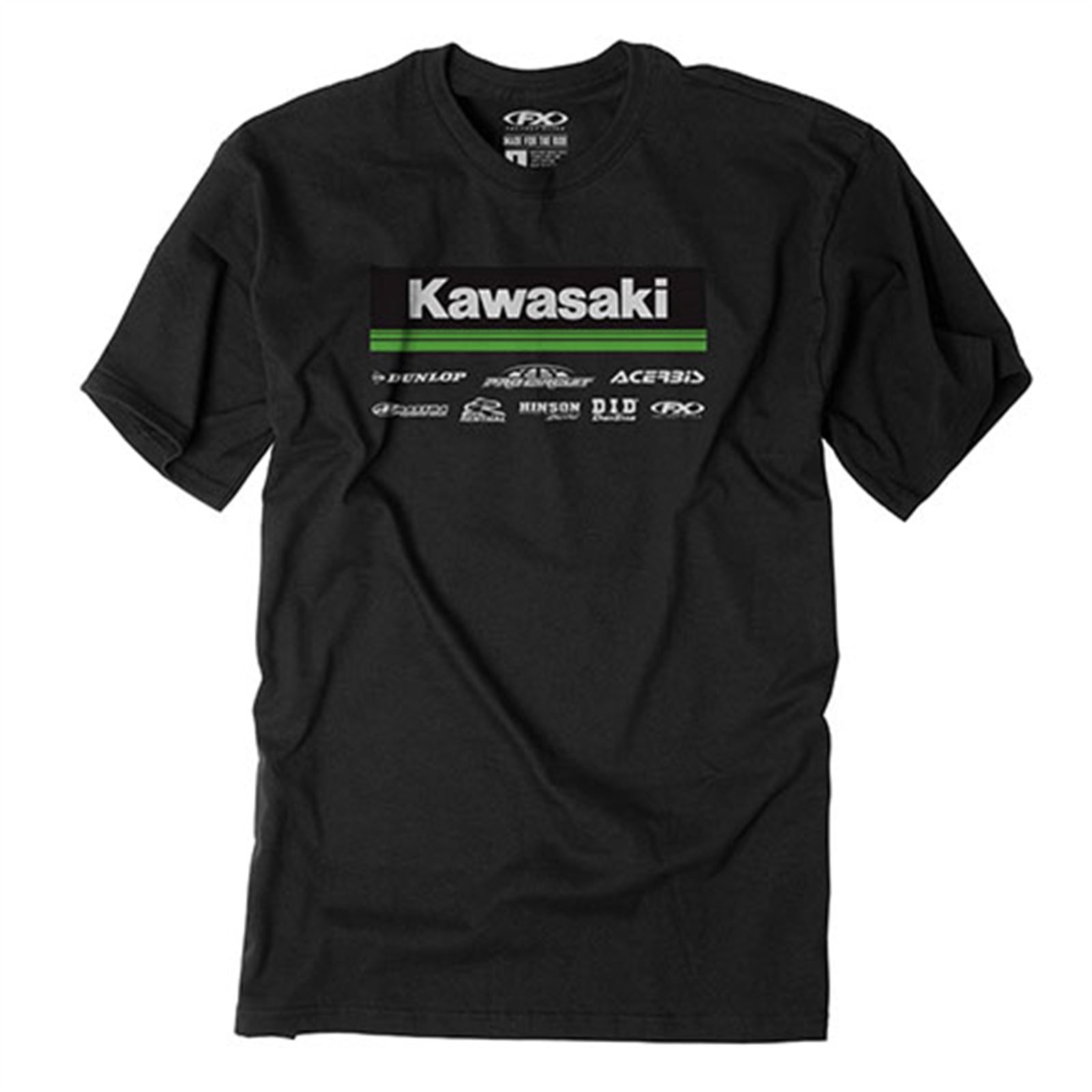 Factory Effex 2021 Kawasaki Racewear T-Shirt Black, X-Large 24-87116_1059869