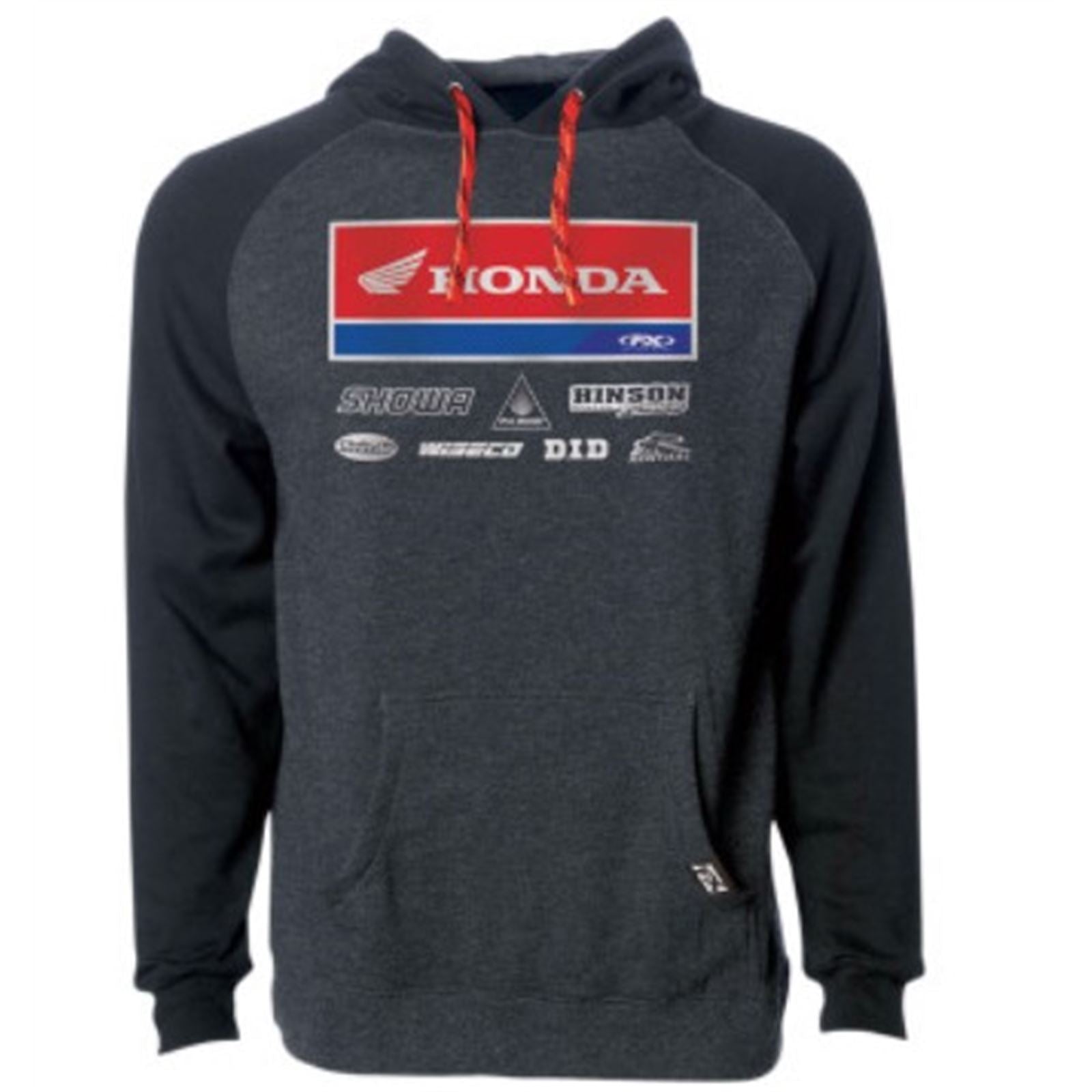 Factory Effex Honda 2021 Racewear Pullover - Charcoal Heather/Black - Large 24-88324_732005