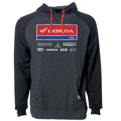 Factory Effex Honda 2021 Racewear Pullover - Charcoal Heather/Black - Large 24-88324_732005