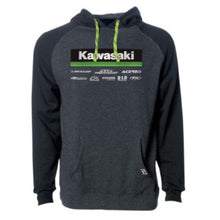 Factory Effex Kawasaki 21 Racewear Hoodie - Charcoal/Black - Large 24-88124_732011