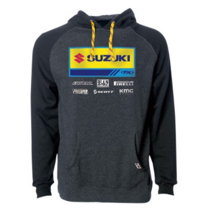 Factory Effex Suzuki 21 Racewear Hoodie - Charcoal/Black - Large 24-88424_732085