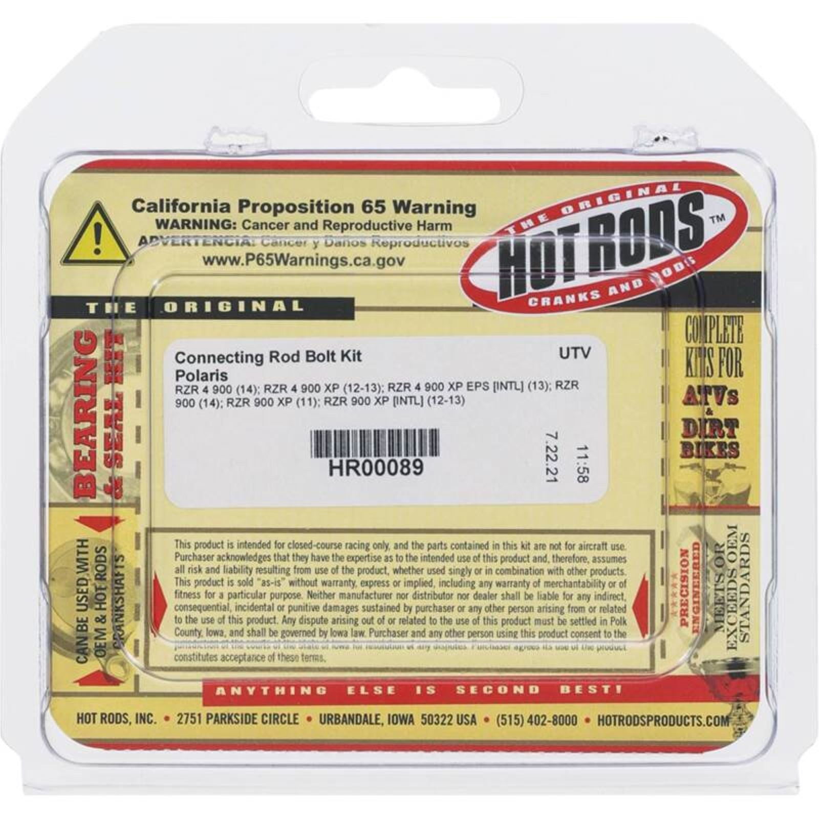 Hot Rods Connecting Rod Bolt Kit HR00089_1649677