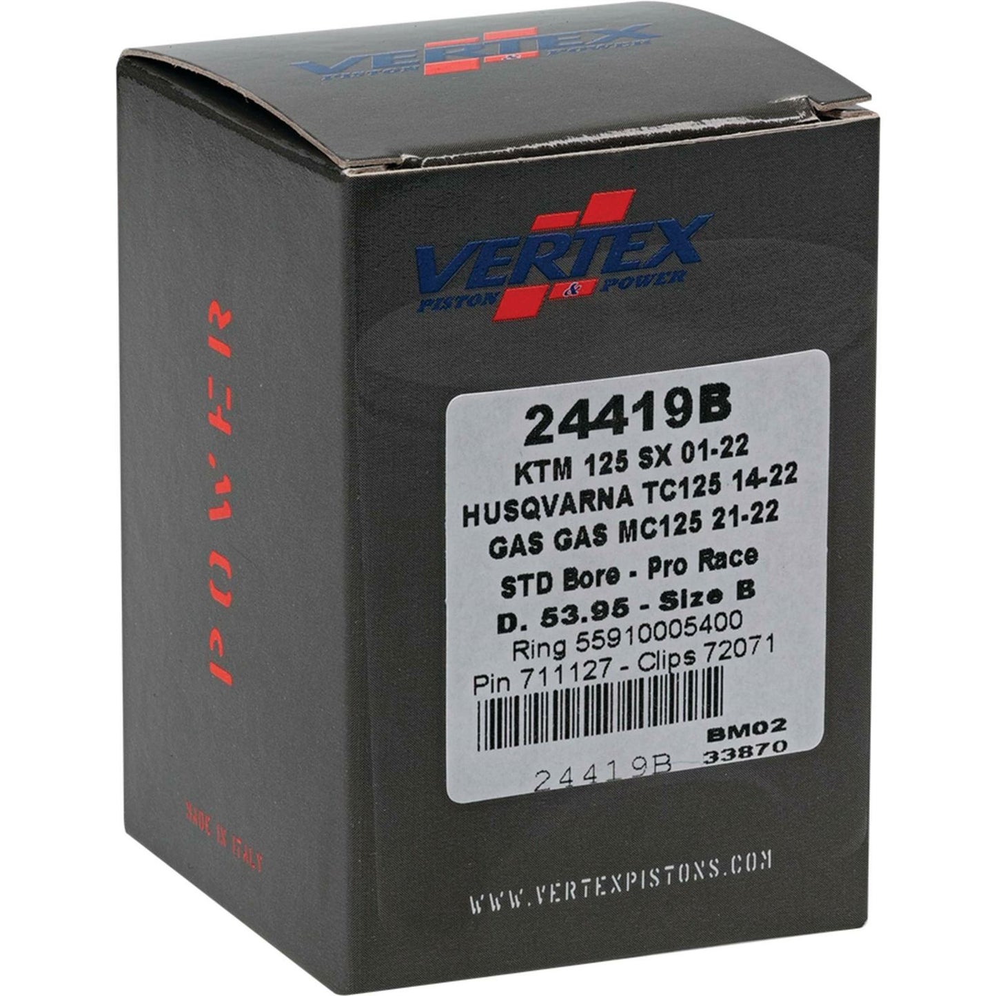 Vertex Piston Kit Forged Pro Race 53.95/Standard for Gas/Husqvarna/KTM 24419B_1090510