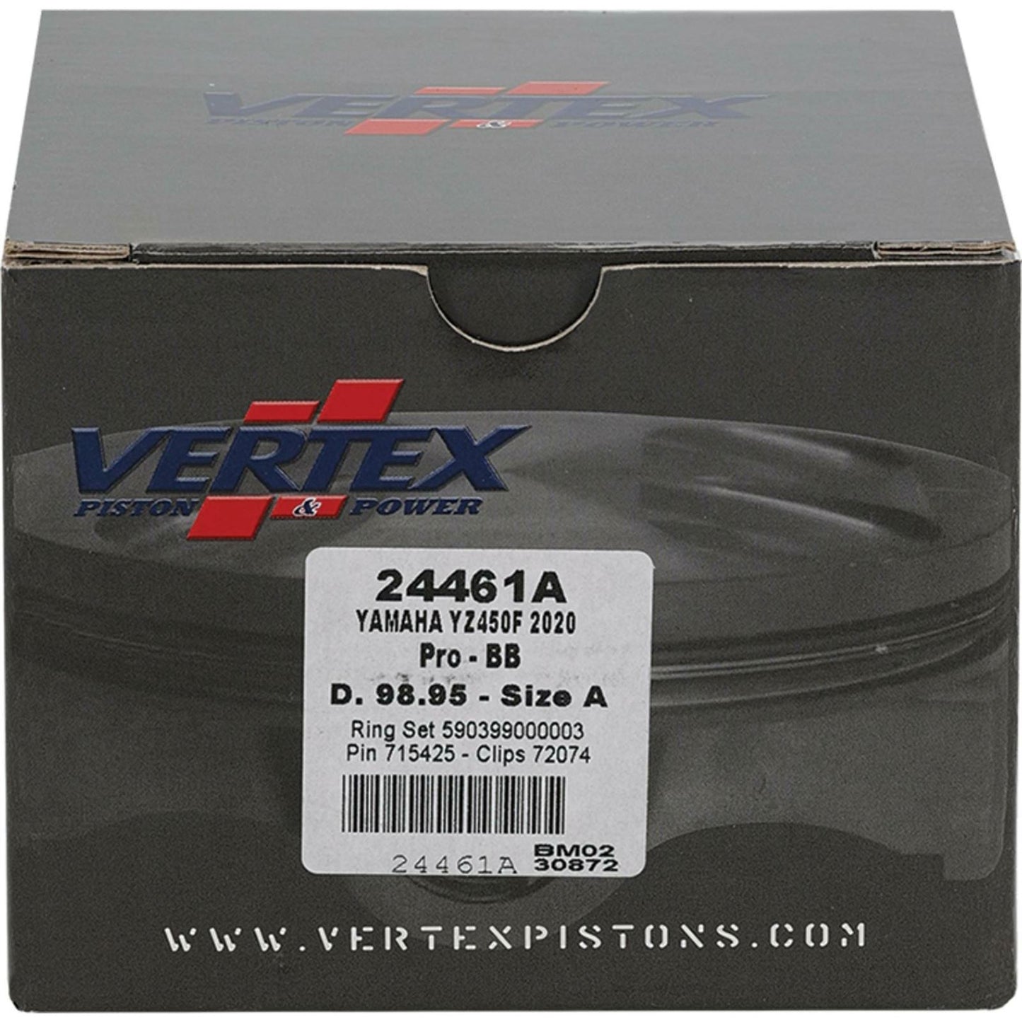 Vertex Piston Kit BB Forged 98.95/+2.00 12.8:1 for Yamaha 24461A_1090514
