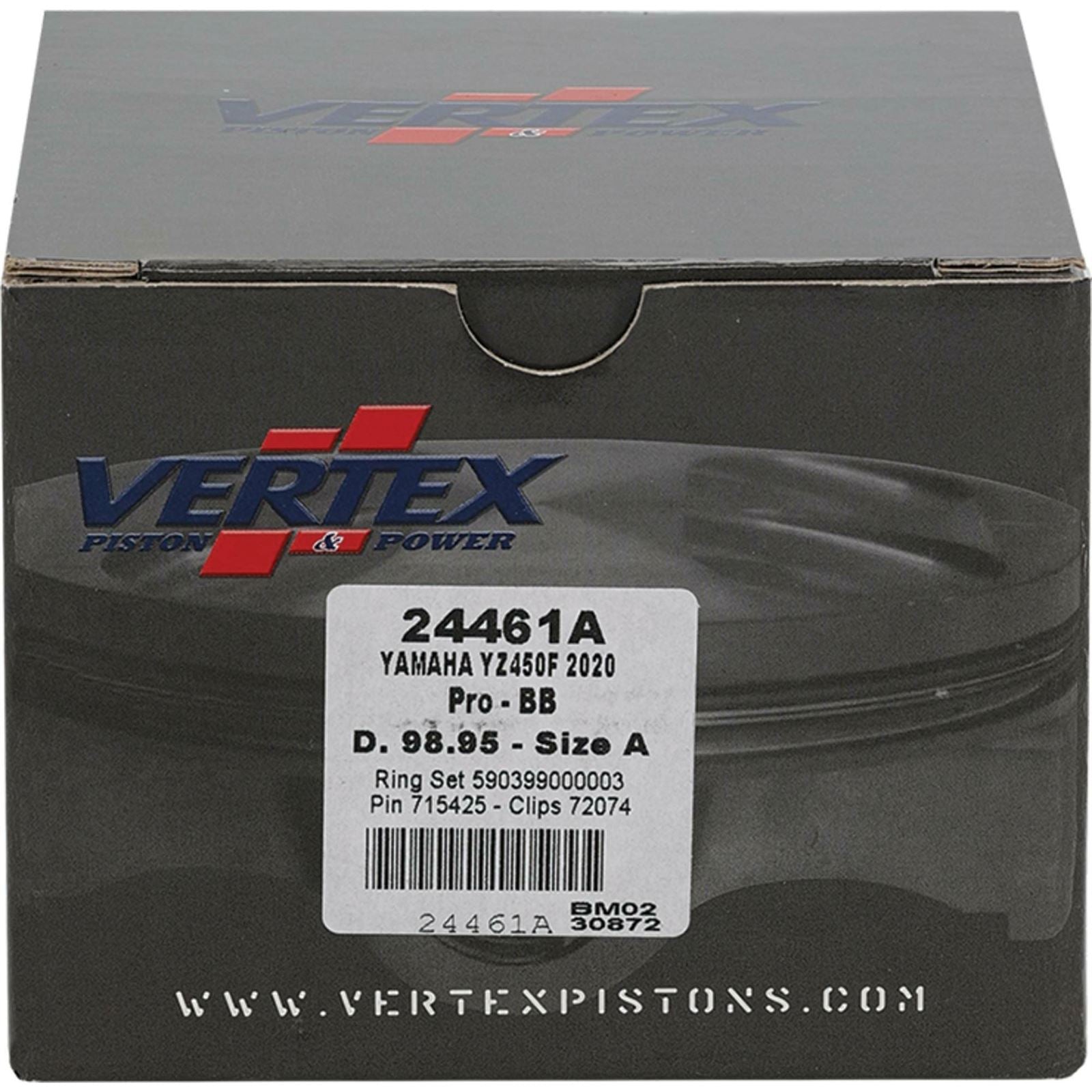 Vertex Piston Kit BB Forged 98.95/+2.00 12.8:1 for Yamaha 24461A_1090514