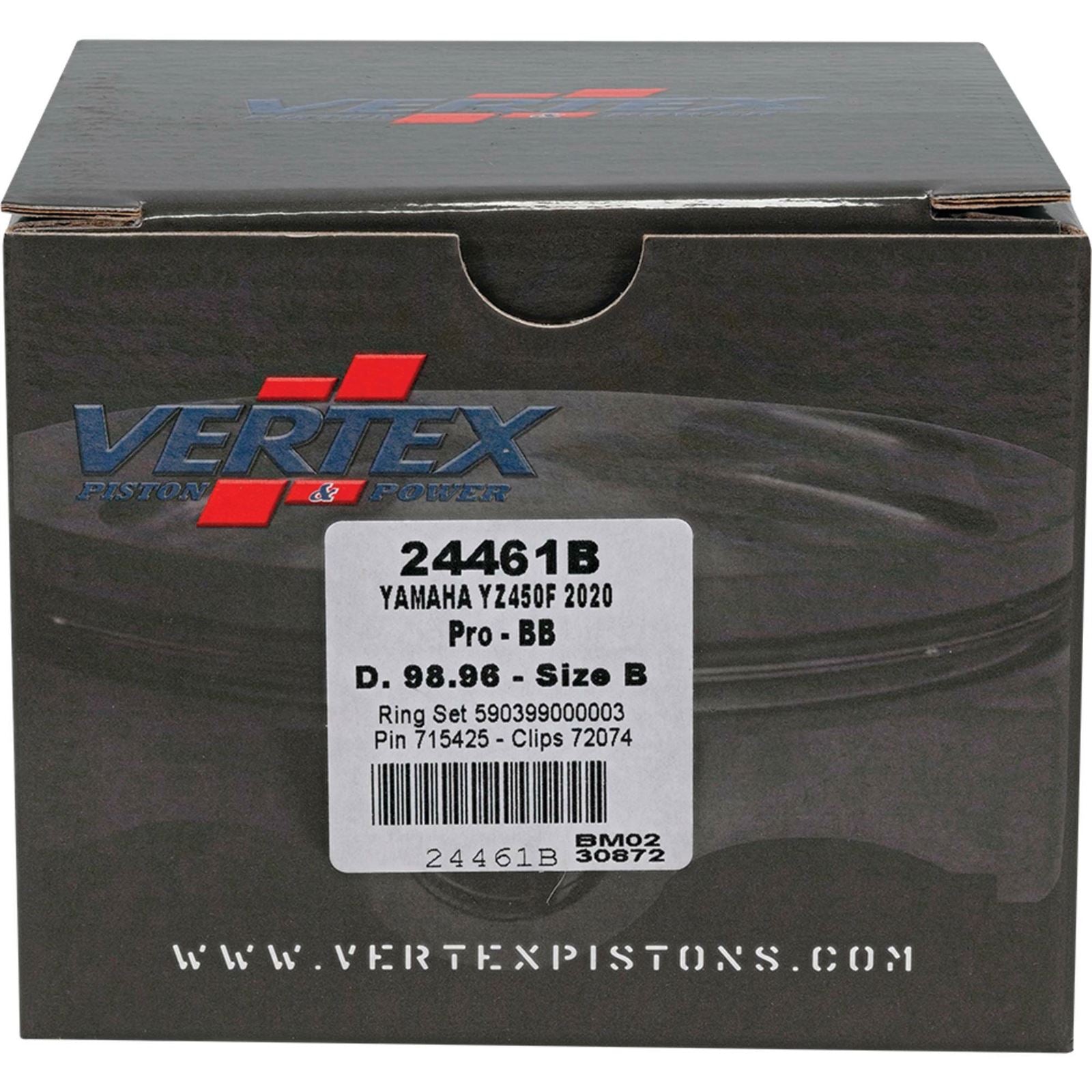 Vertex Piston Kit BB Forged 98.96/+2.00 12.8:1 for Yamaha 24461B_1090519