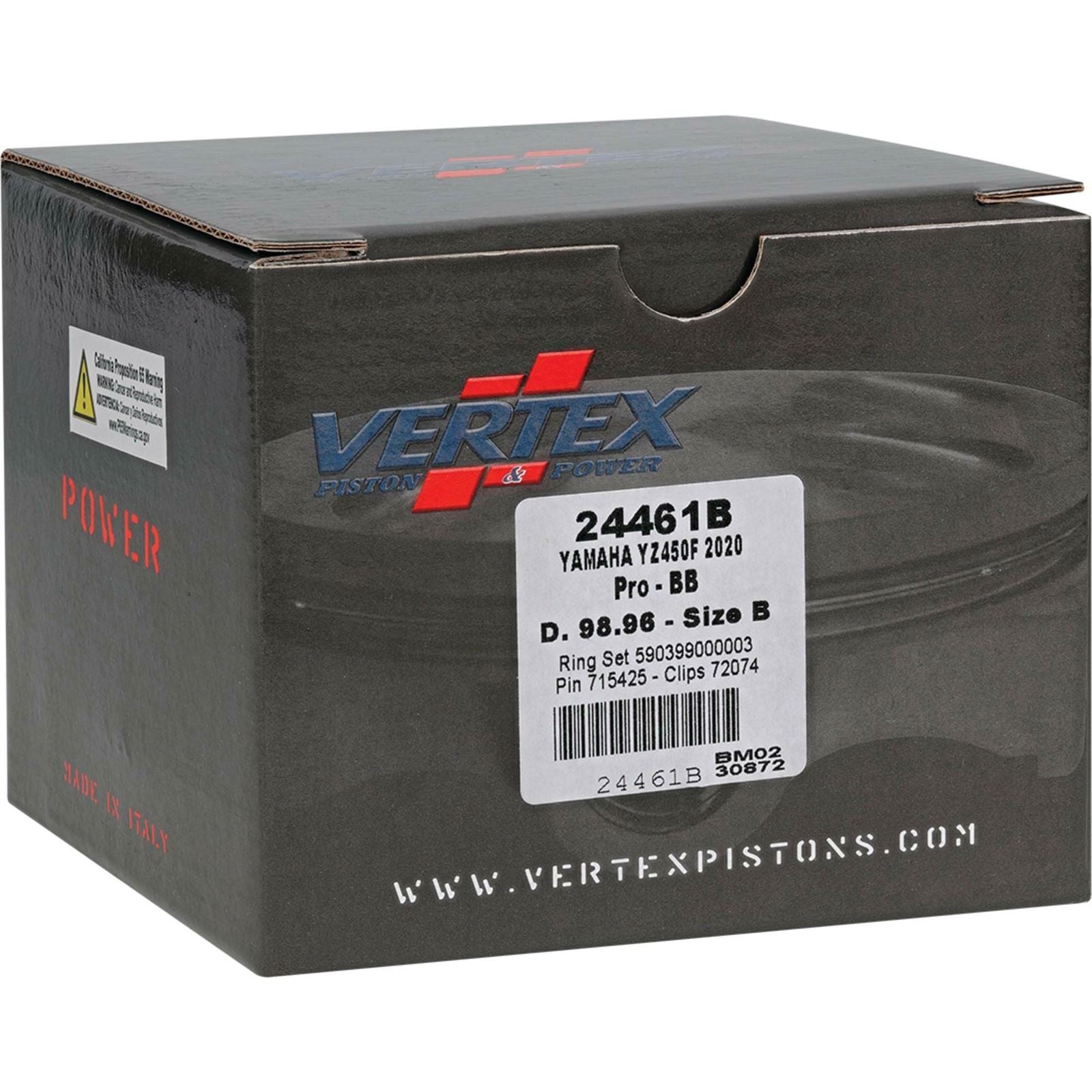 Vertex Piston Kit BB Forged 98.96/+2.00 12.8:1 for Yamaha 24461B_1090520