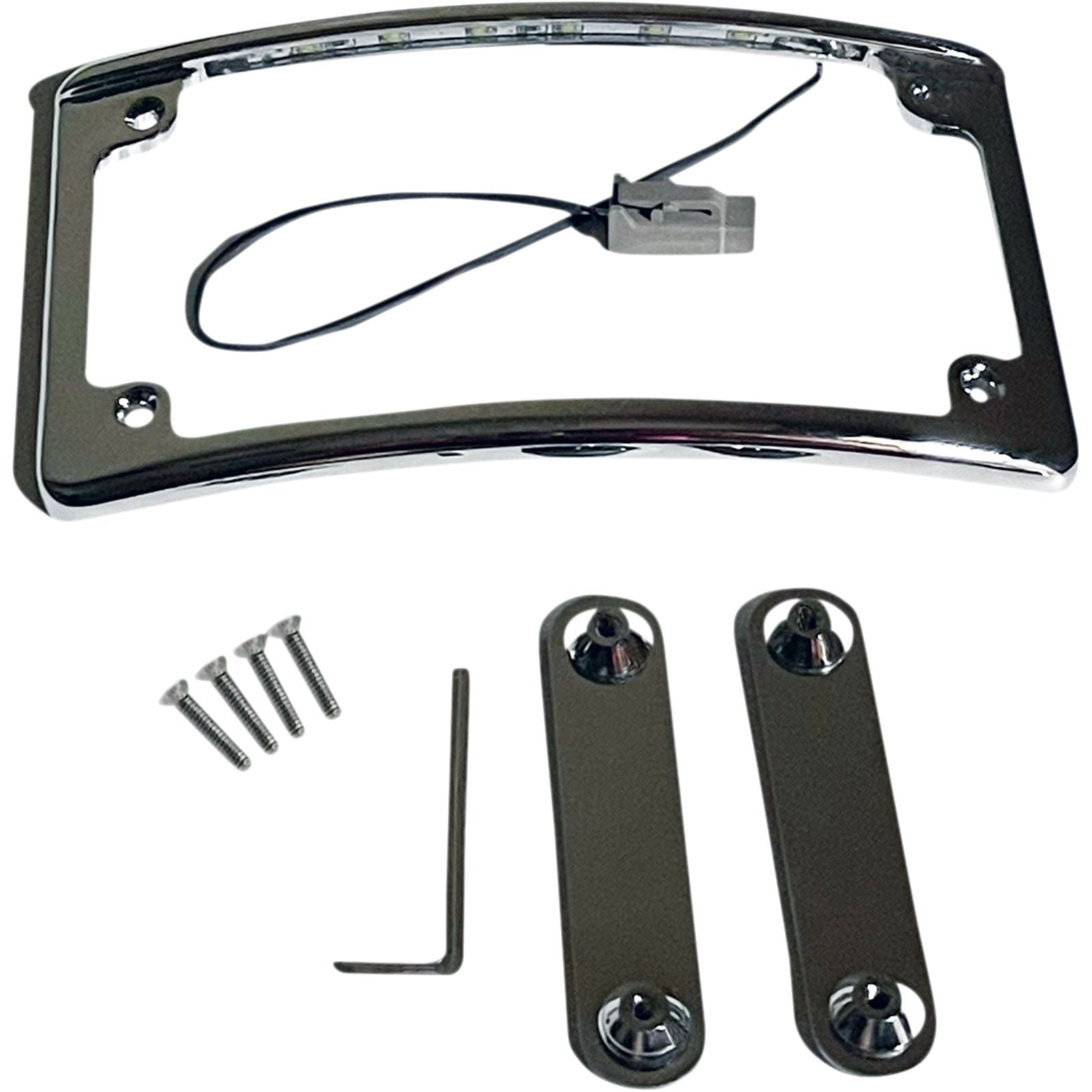 Custom Dynamics LED License Plate Frame - CVO - Chrome LPF-RAD-CVO-C_1054067