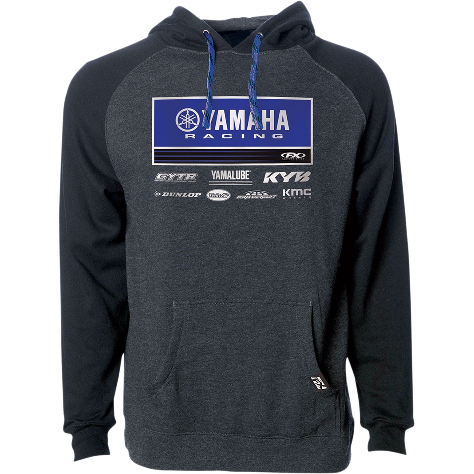 Factory Effex Yamaha 2021 Racewear Pullover - Charcoal Heather/Black - Large 24-88224_1054026
