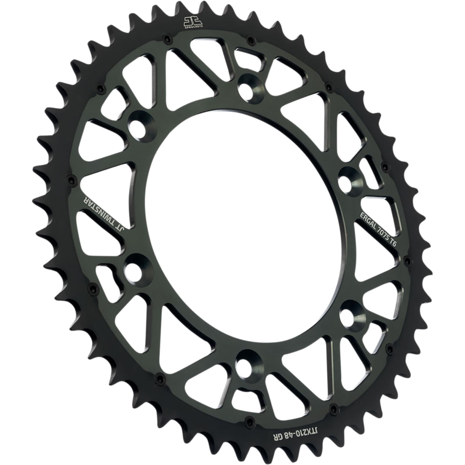 JT Sprockets Steel Rear Sprocket - Gray - 47-Tooth JTX210.47GR_1054031
