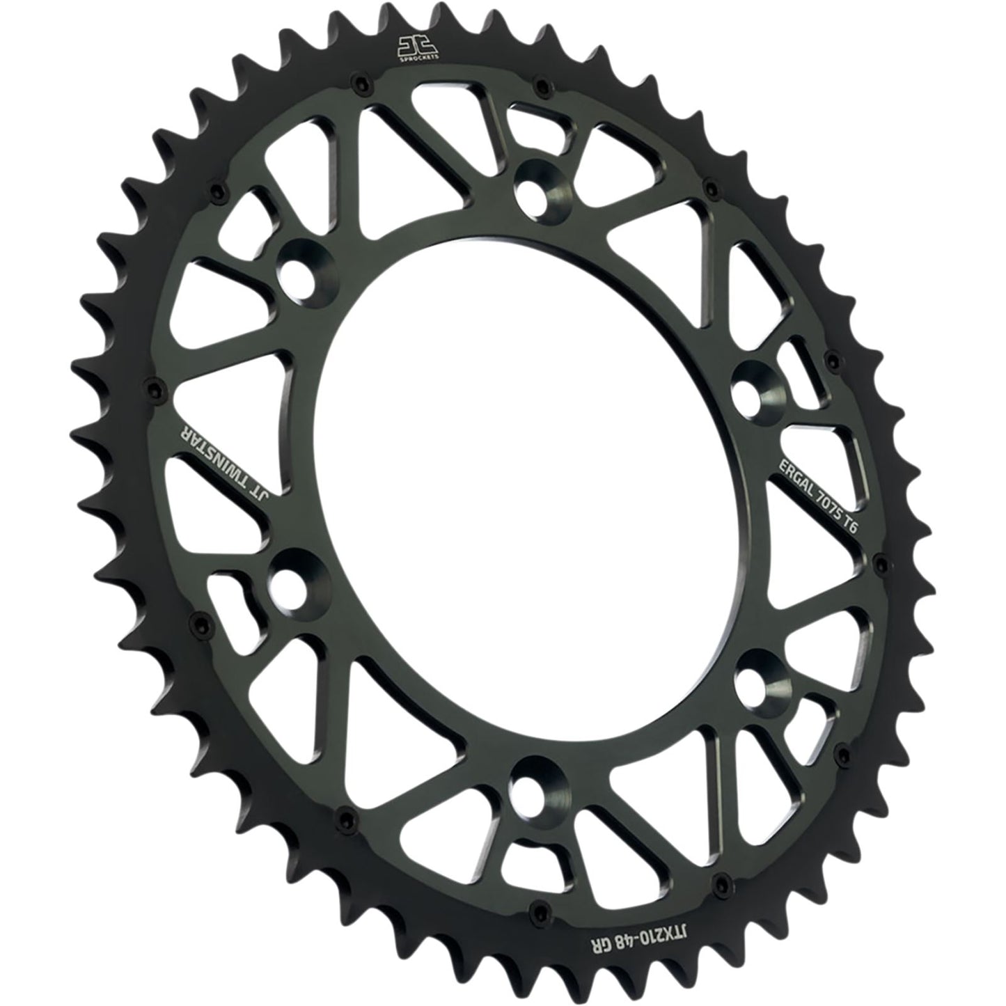 JT Sprockets Steel Rear Sprocket - Gray - 48-Tooth JTX210.48GR_1054032