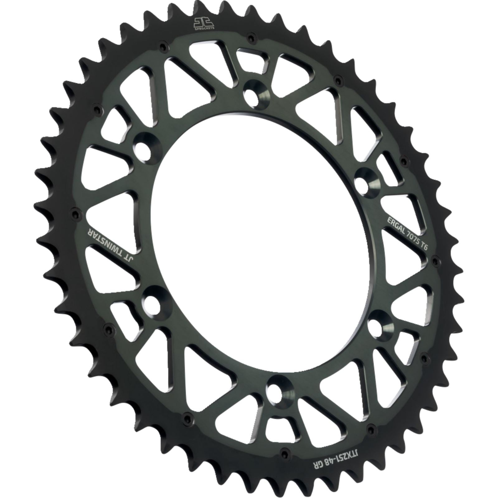 JT Sprockets Steel Rear Sprocket - Graphite - 48 Tooth JTX251.48GR_1300852