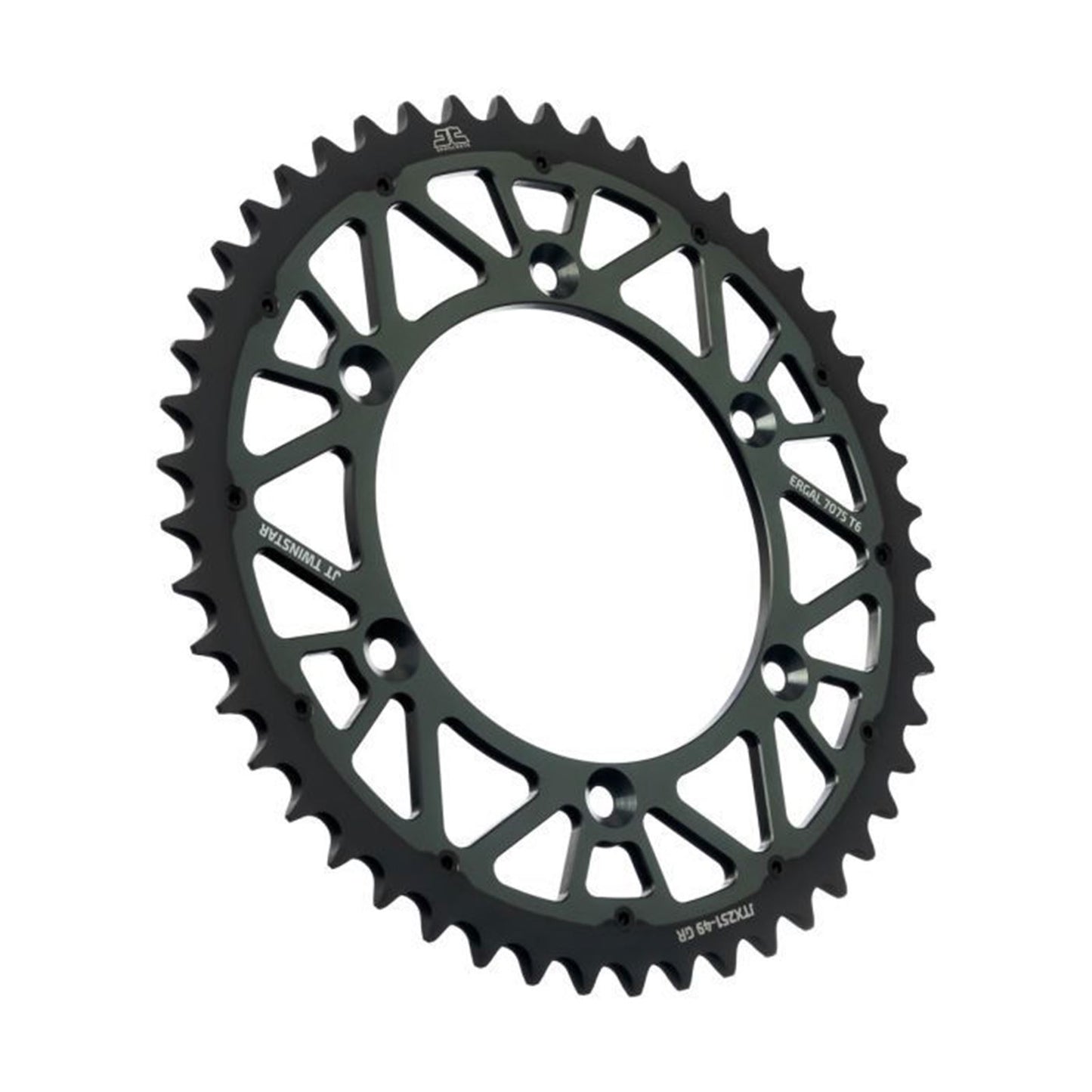 JT Sprockets Steel Rear Sprocket - Gray - 49-Tooth JTX251.49GR_1440337