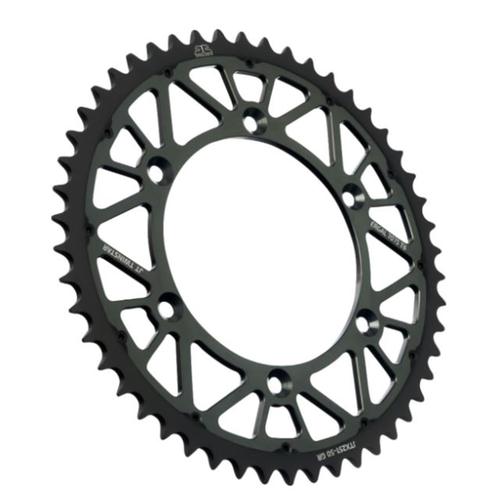 JT Sprockets Steel Rear Sprocket - Gray - 50-Tooth JTX251.50GR_910027