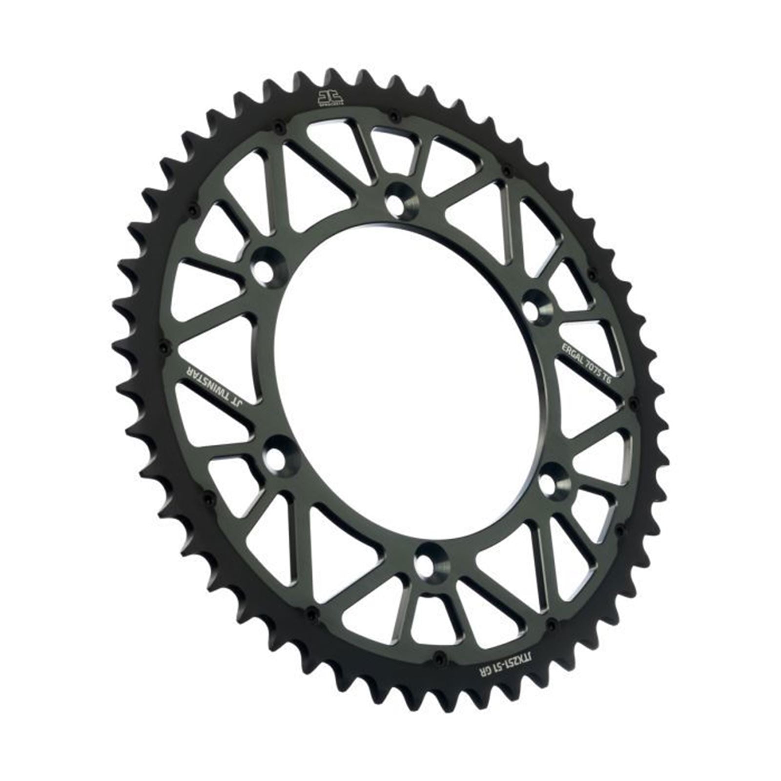 JT Sprockets Steel Rear Sprocket - Gray - 51-Tooth JTX251.51GR_1440338