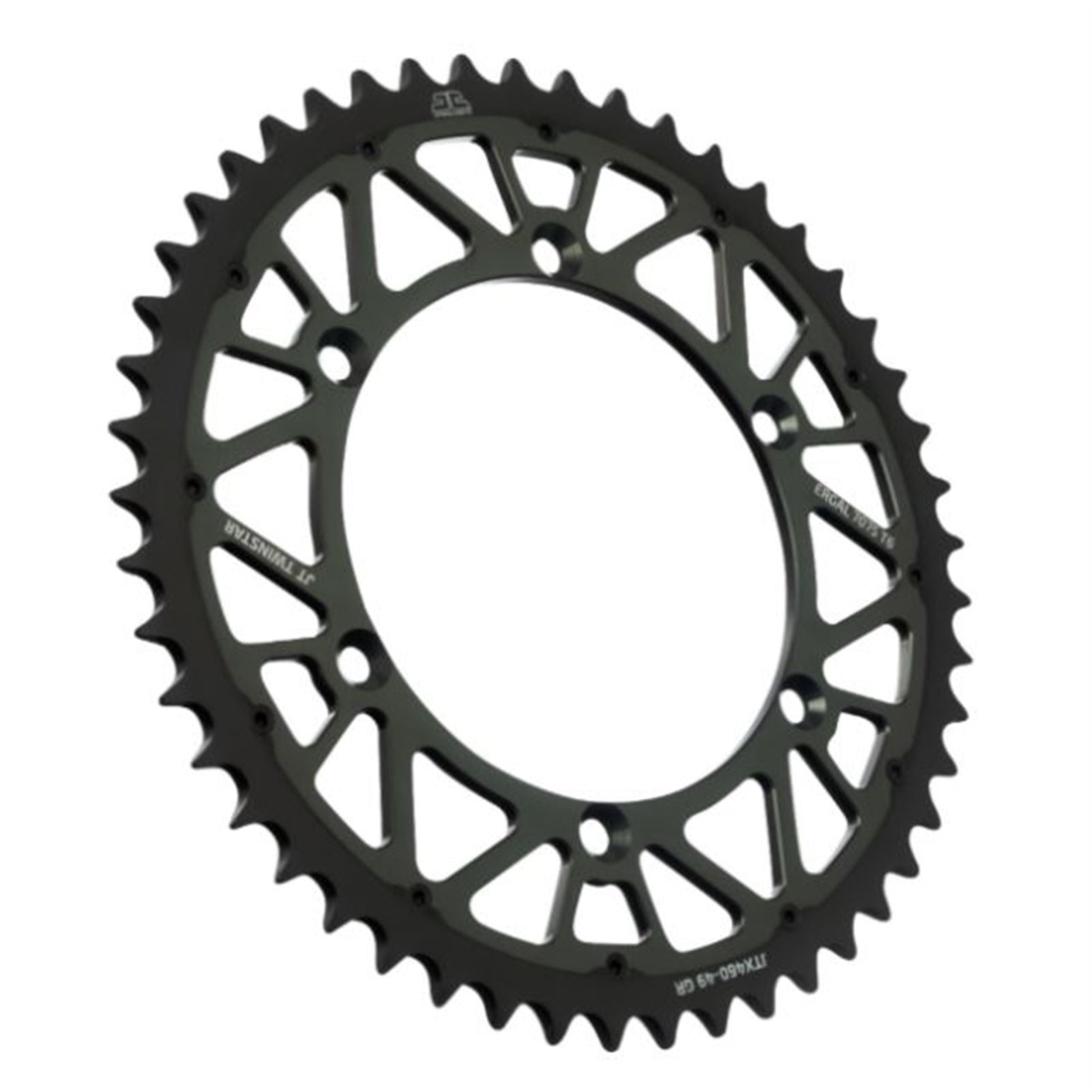 JT Sprockets Steel Rear Sprocket - Gray - 49-Tooth JTX460.49GR_910030