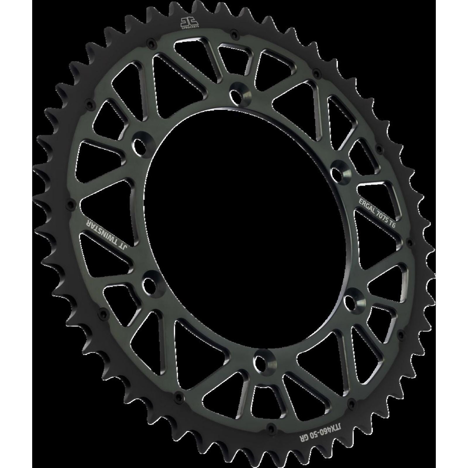 JT Sprockets Steel Rear Sprocket - Graphite - 50 Tooth JTX460.50GR_1440339
