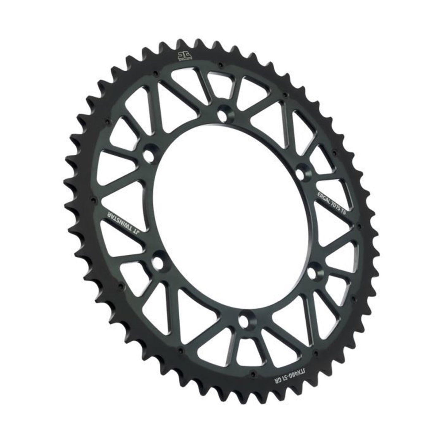 JT Sprockets Steel Rear Sprocket - Gray - 51-Tooth JTX460.51GR_1440341