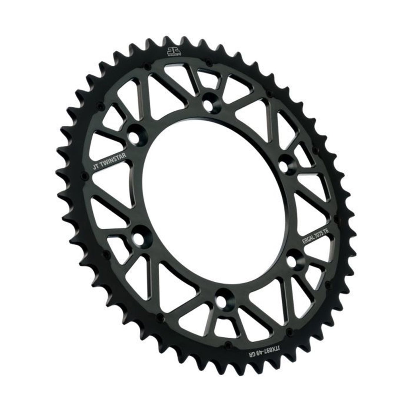 JT Sprockets Steel Rear Sprocket - Graphite - 49 Tooth JTX897.49GR_1440343