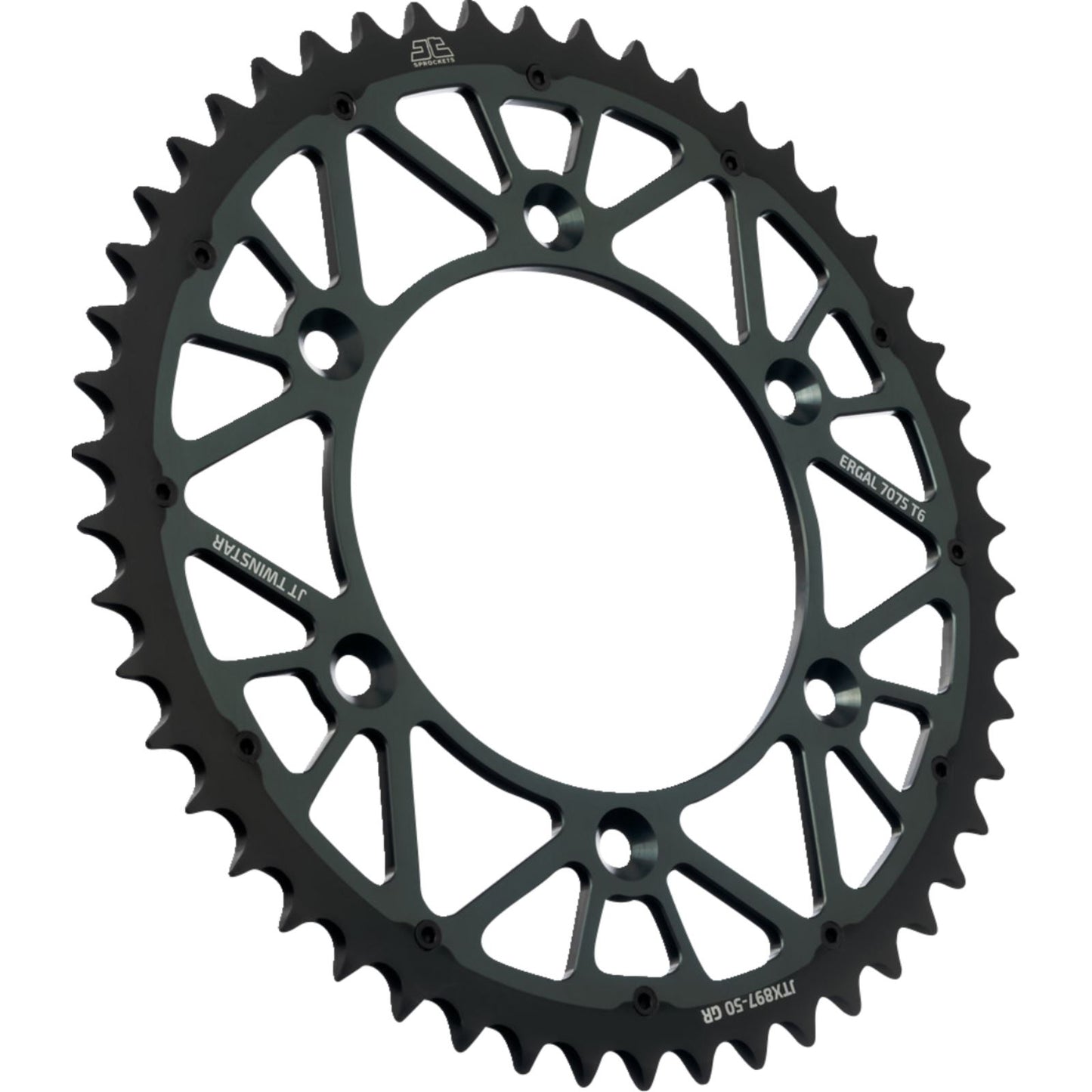 JT Sprockets Steel Rear Sprocket - Graphite - 50 Tooth JTX897.50GR_1408537