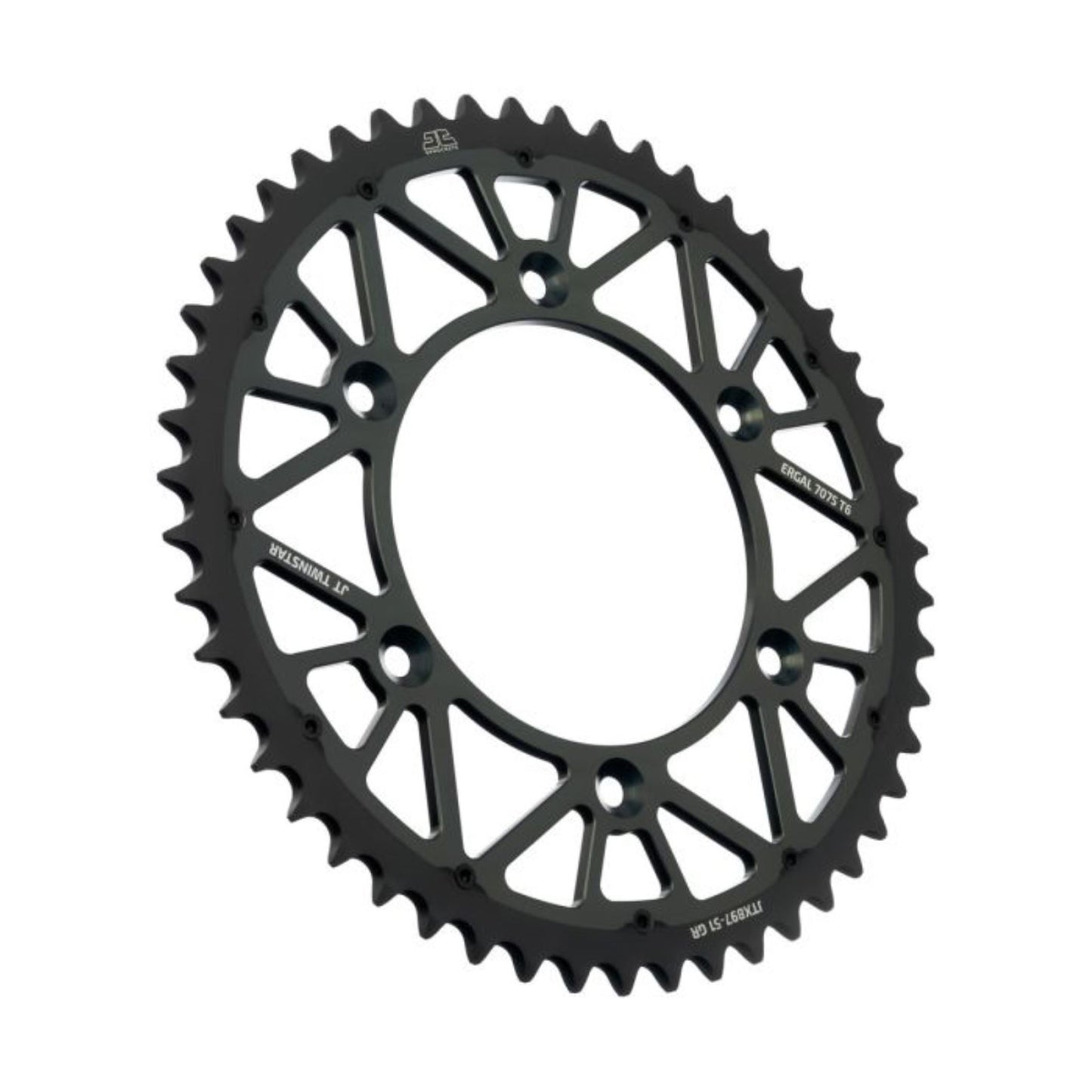 JT Sprockets Steel Rear Sprocket - Graphite - 51 Tooth JTX897.51GR_1378540