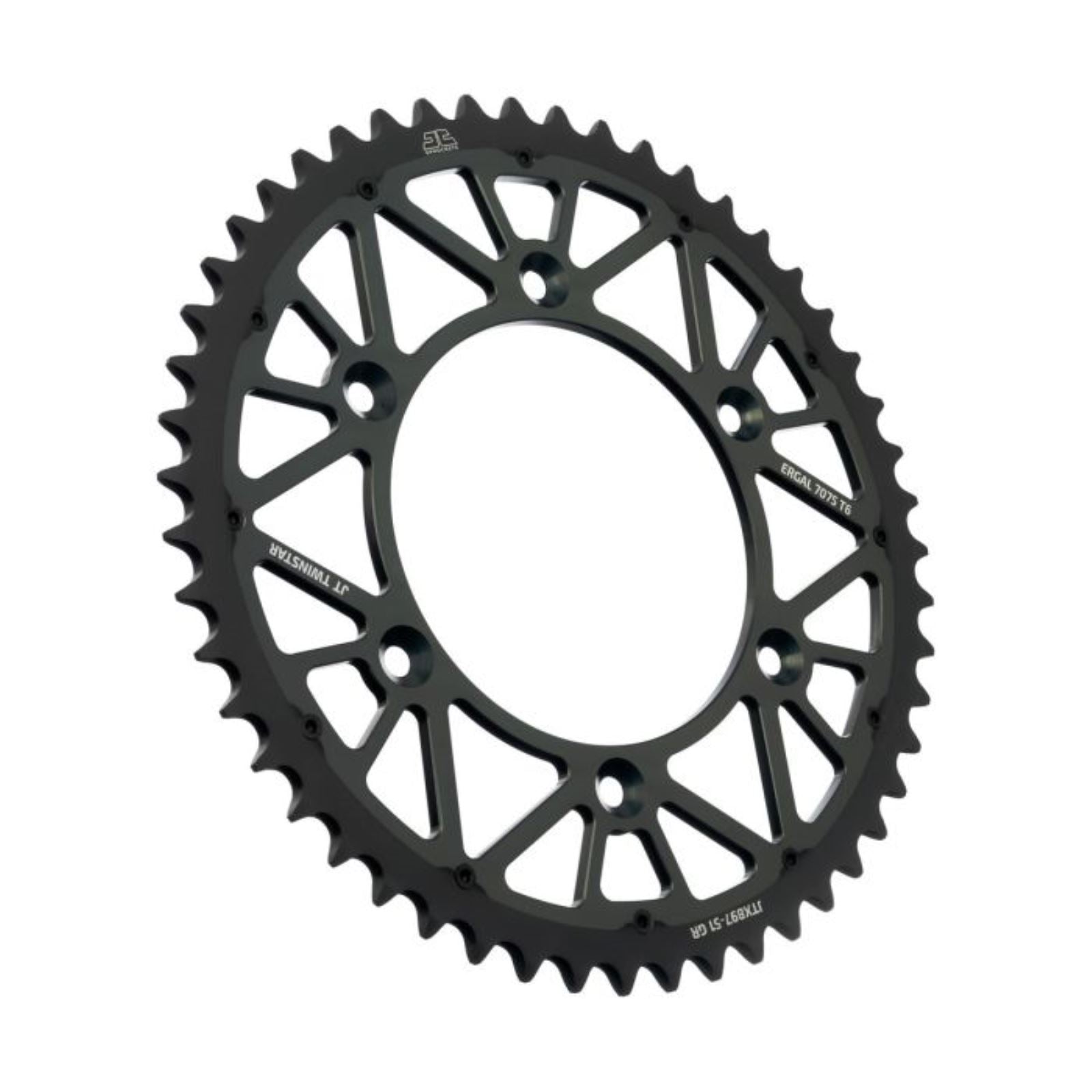 JT Sprockets Steel Rear Sprocket - Graphite - 51 Tooth JTX897.51GR_1378540