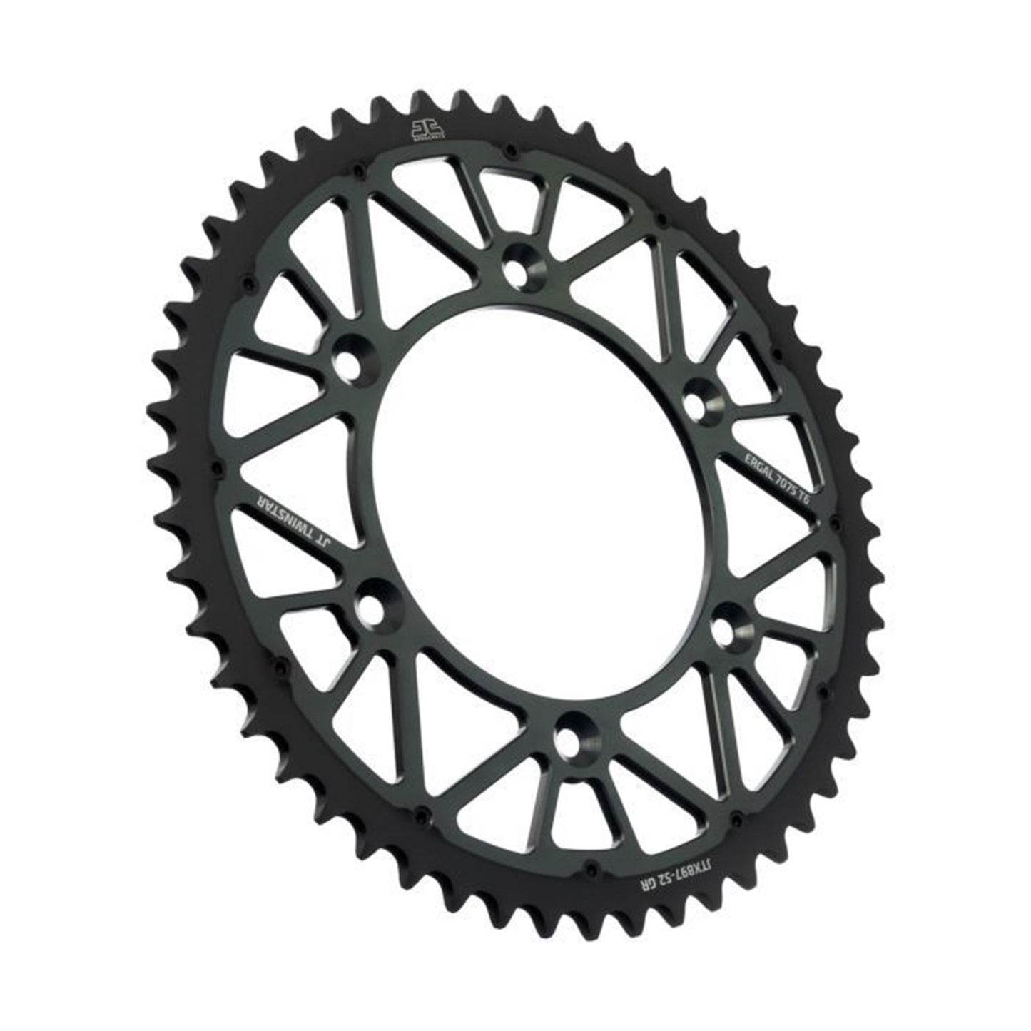 JT Sprockets Steel Rear Sprocket - Gray - 52-Tooth JTX897.52GR_1440344