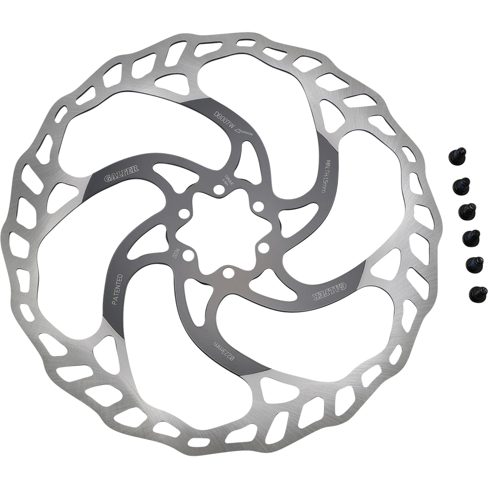 Galfer Wave® Bicycle Brake Rotor - Fixed/Oversize - 223 mm [MPN: DB007W]_1054096