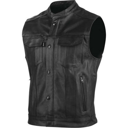 Speed And Strength Men's Band of Brothers Leather Vest - Black_990531
