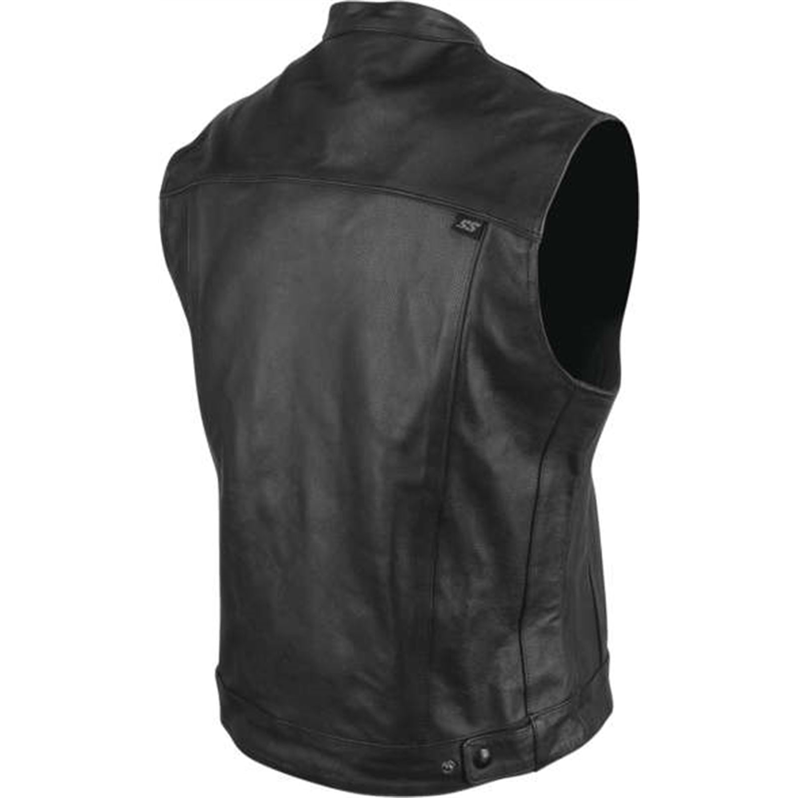 Speed And Strength Men's Band of Brothers Leather Vest - Black_990530