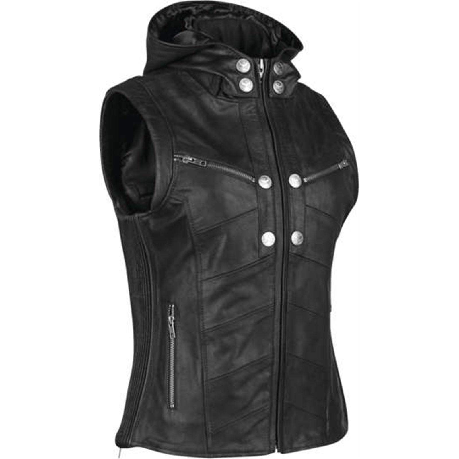 Speed And Strength Women's Hell's Belles Leather Vest - Black_985174