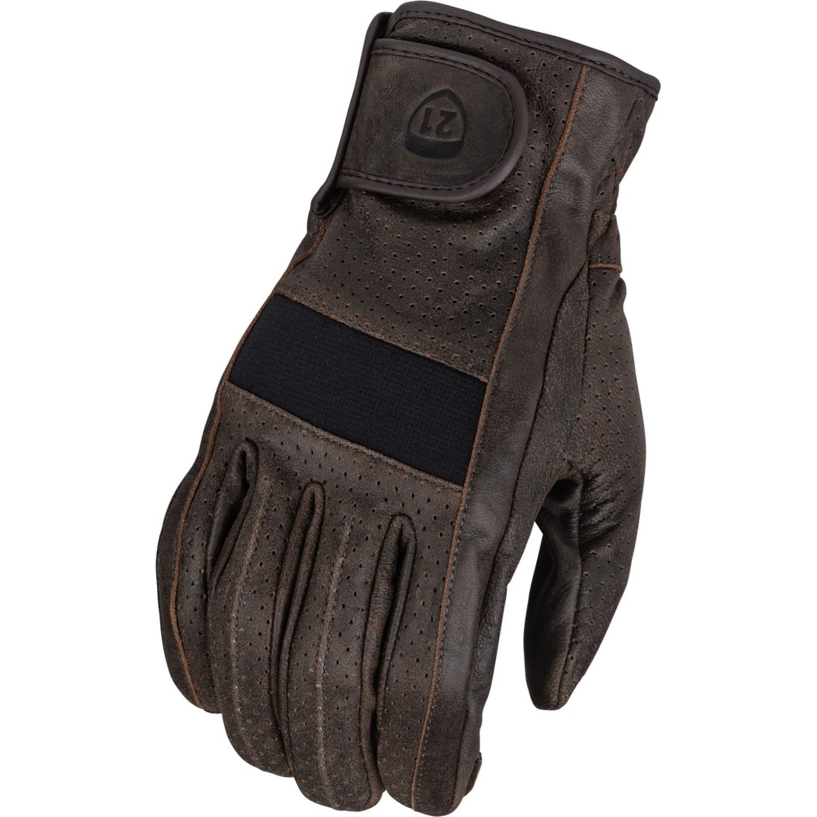 Highway 21 Jab Perforated Gloves - Brown - 2X-Large 489-00432X_681482