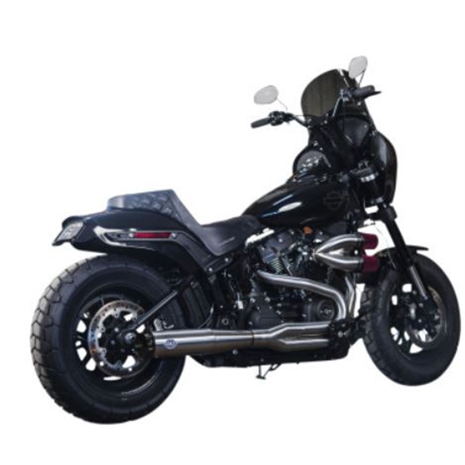 S&S Cycle SuperStreet 2:1 50 State Exhaust System - M8 Softail - Stainless Steel 550-0996B_730696