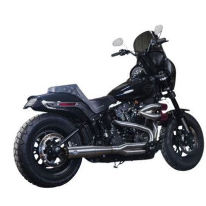 S&S Cycle SuperStreet 2:1 50 State Exhaust System - M8 Softail - Stainless Steel 550-0996B_730696