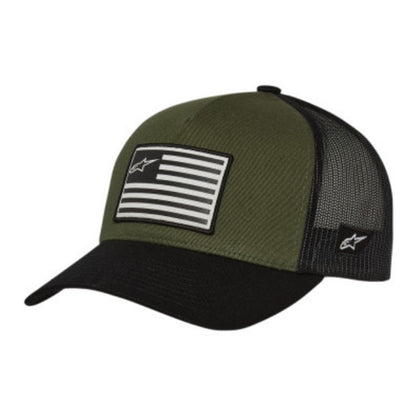 Alpinestars Flag Hat - Snapback - Military Green/Black - One Size [MPN: 1211810136910OS]_645863