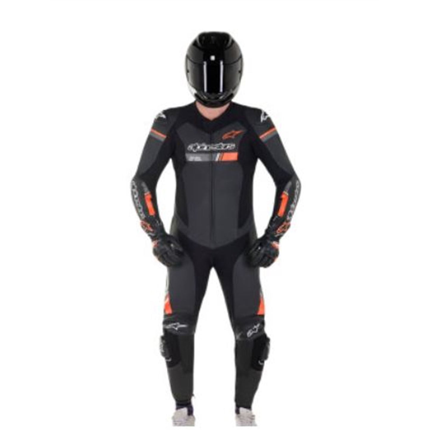 Alpinestars GP Force Chaser 1-Piece Leather Suit - Black/Red - US 48 / EU 58 [MPN: 3150321-1030-58]_729269