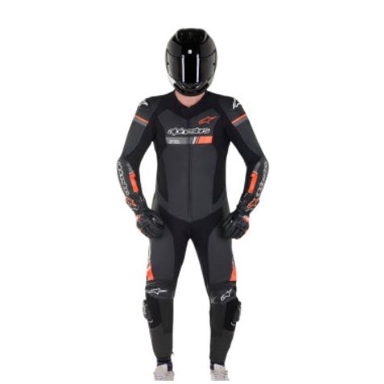 Alpinestars GP Force Chaser 1-Piece Leather Suit - Black/Red - US 48 / EU 58 [MPN: 3150321-1030-58]_729269