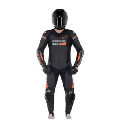 Alpinestars GP Force Chaser 1-Piece Leather Suit - Black/Red - US 48 / EU 58 [MPN: 3150321-1030-58]_729269