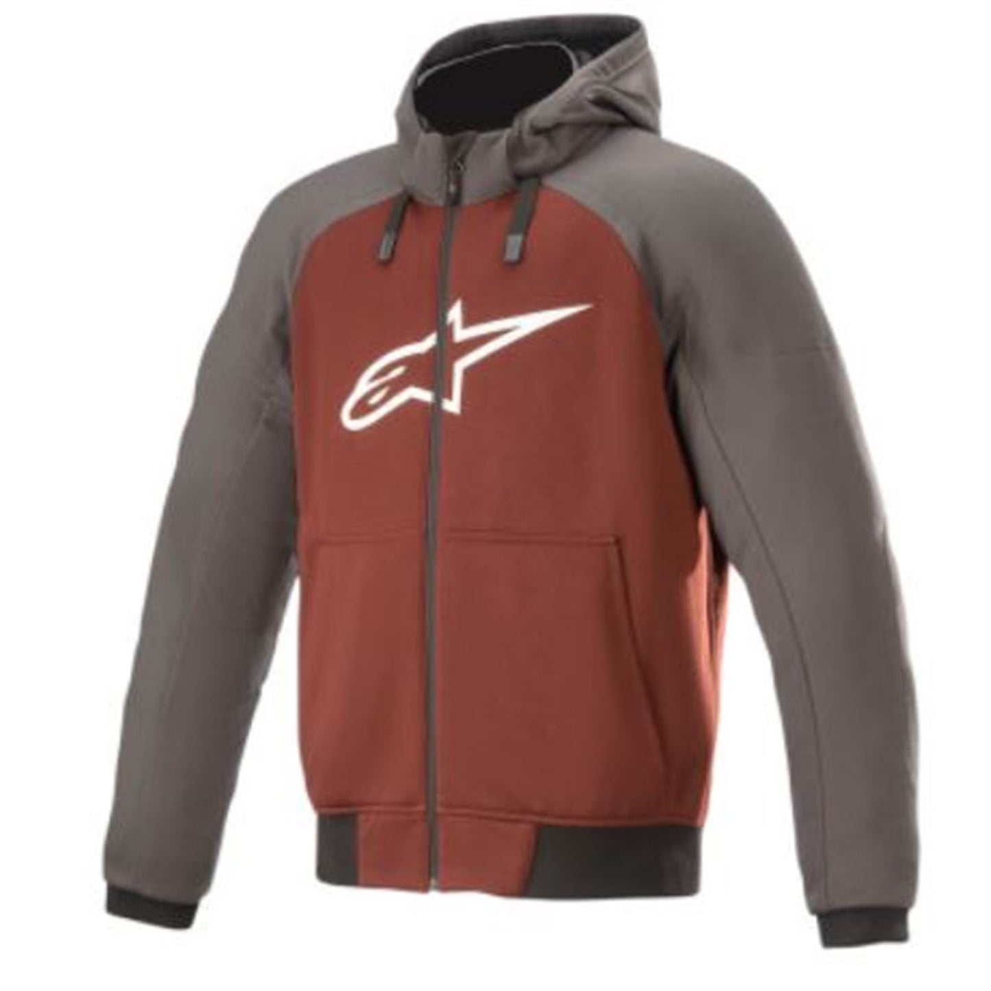Alpinestars Chrome Hoodie - Gray/Burnt Orange - Small [MPN: 4200918-9134-S]_731462