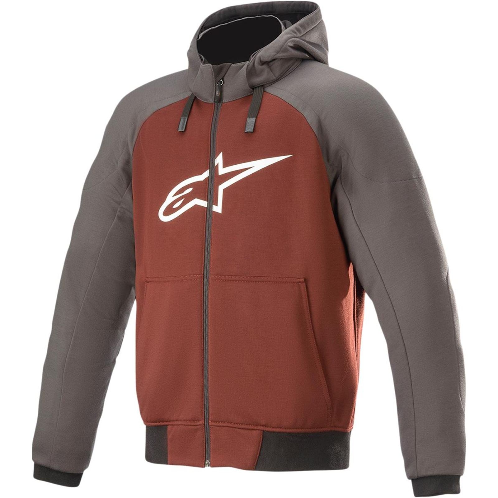 Alpinestars Chrome Hoodie - Gray/Burnt Orange - 2XL [MPN: 4200918-9134-2X]_1980995