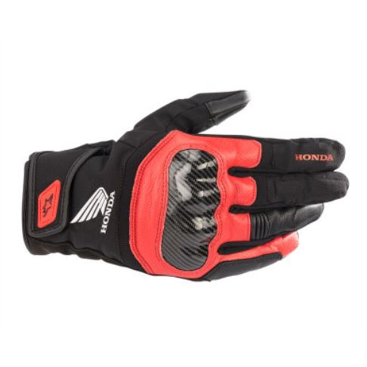 Alpinestars SMX-Z Waterproof Honda Gloves - Black/Red - Medium [MPN: 3527321-1303-M]_792209