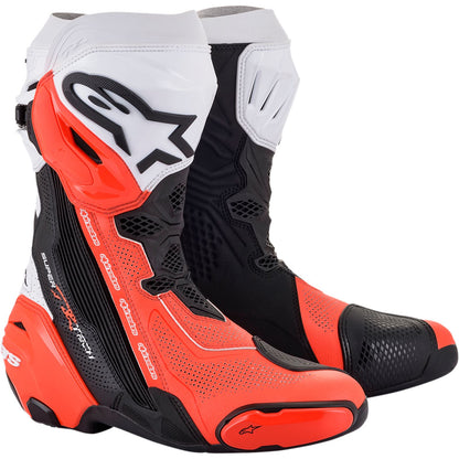 Alpinestars Supertech V Boots - Black/Orange/White - US 8 / EU 42 [MPN: 2220121-124-42]_1054447
