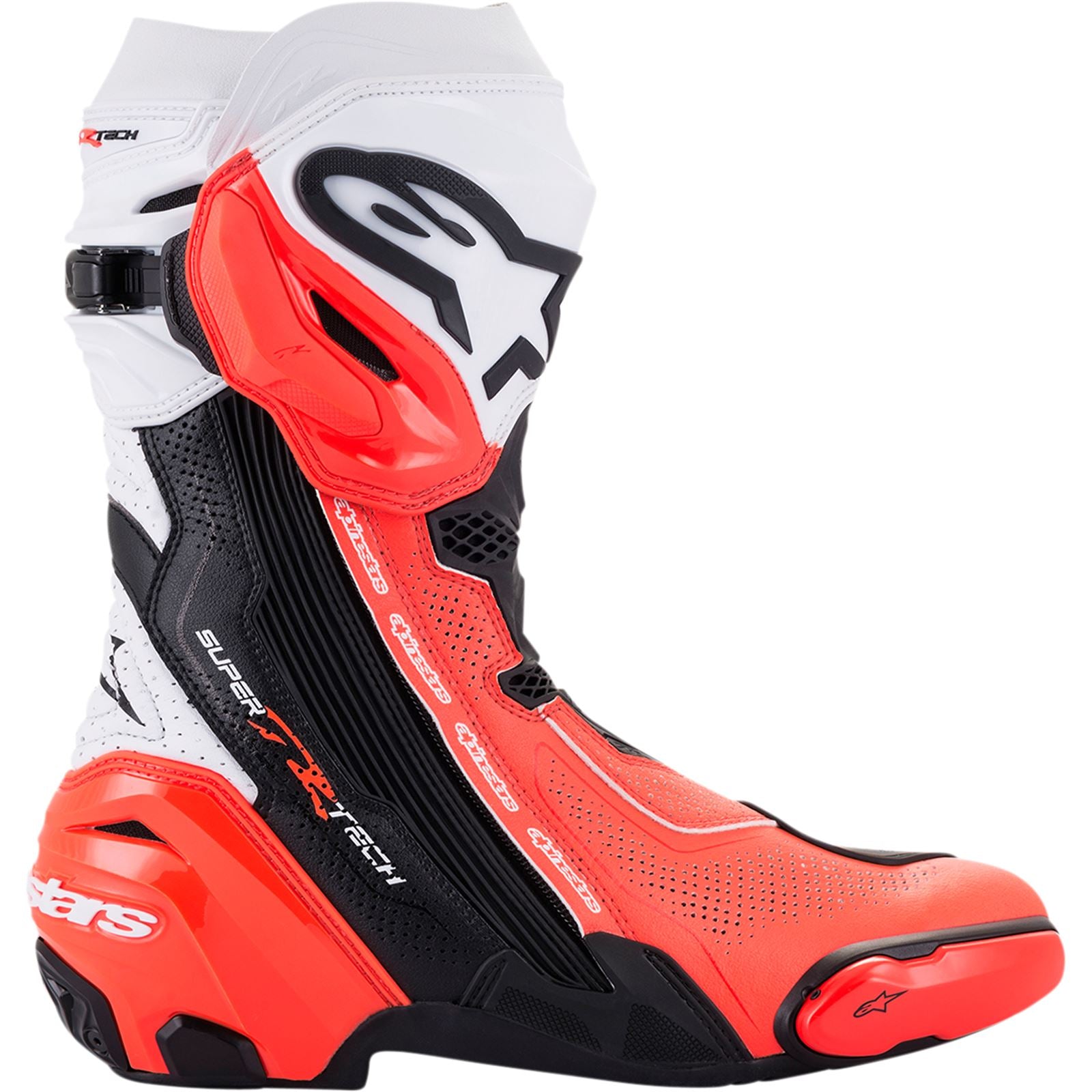 Alpinestars Supertech V Boots - Black/Orange/White - US 8 / EU 42 [MPN: 2220121-124-42]_1054451
