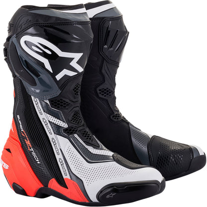 Alpinestars Supertech V Boots - Black/Red/White/Gray - US 7.5 / EU 41 [MPN: 2220121-1329-41]_1054434
