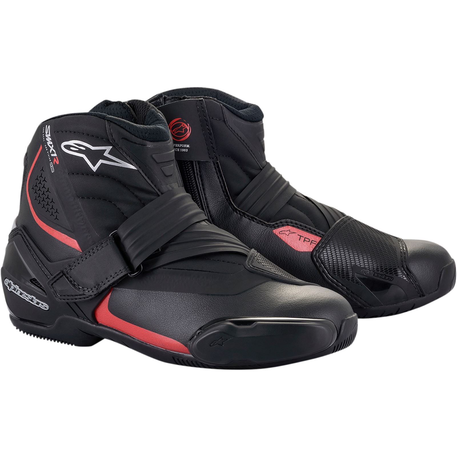 Alpinestars SMX-1R V2 Boots - Black/Red - US 14 / EU 50 [MPN: 2224521-13-50]_1054477