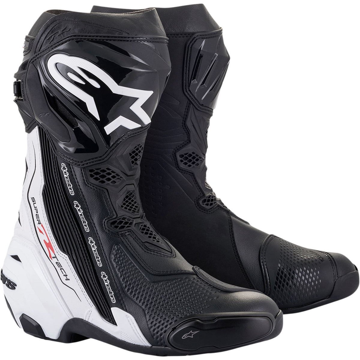 Alpinestars Supertech Boots - Black/White - US 8 / EU 42 [MPN: 2220021-12-42]_1054821