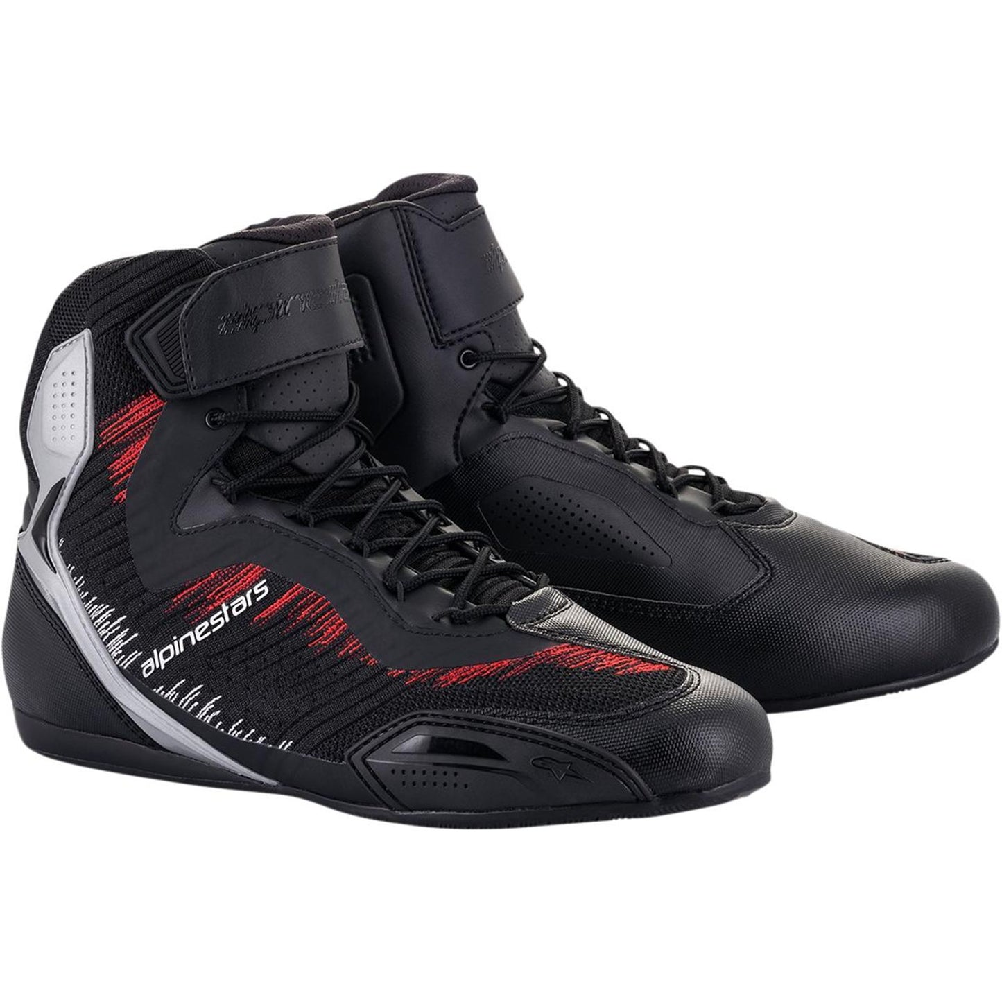 Alpinestars Faster-3 Rideknit Shoes - Black/Silver/Red - US 13 [MPN: 2510319-1930-13]_1981001