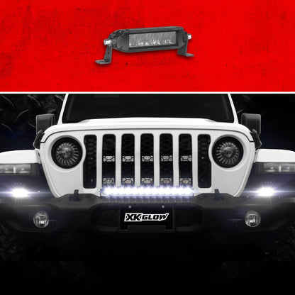 XKGlow 6" Razor Light Bar Aux High Beam Without Harness XK064006-D_1007271