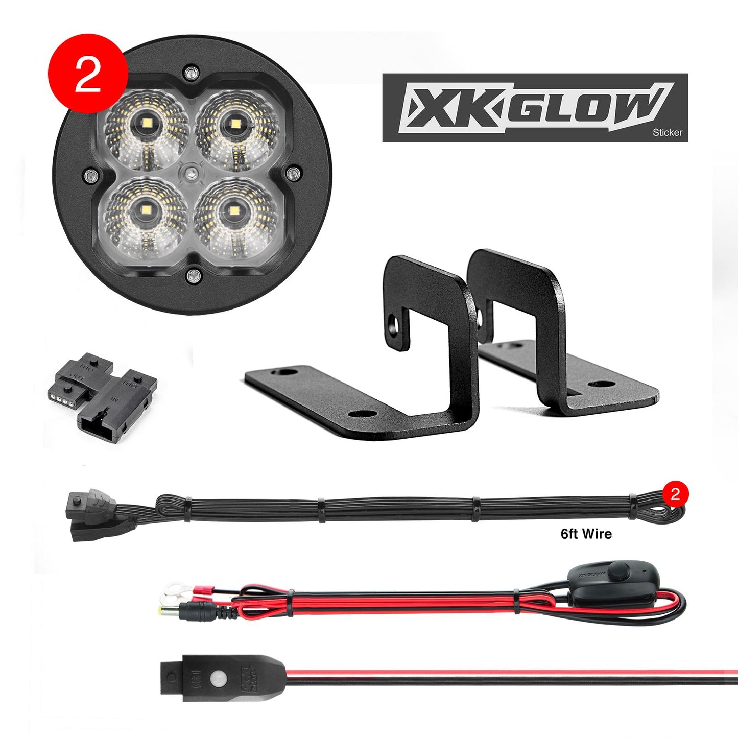 XKGlow C3 Cube Lights With RGB Accent Lighting Kits XK065003-FO-KIT_1007445